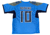 DeAndre Hopkins of the Titans Autographed Light Blue Custom #10 Jersey Beckett