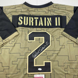 Autographed/Signed Patrick Surtain II Denver Salute To Service Jersey JSA COA