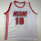 Autographed/Signed Tim Hardaway Miami White Basketball Jersey JSA COA