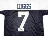 DALLAS COWBOYS TREVON DIGGS AUTOGRAPHED BLUE & WHITE JERSEY BECKETT QR 233661