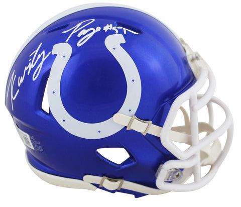 Colts Kwity Paye Authentic Signed Flash Speed Mini Helmet BAS Witnessed