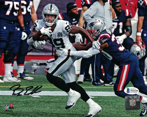 Bryan Edwards Autographed/Signed Las Vegas Raiders 8x10 Photo BAS 30688