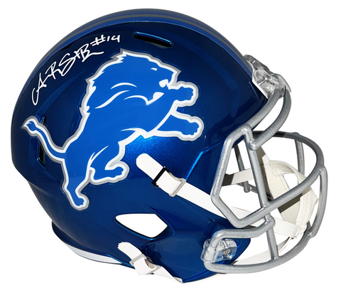 AMON-RA ST BROWN AUTOGRAPHED DETROIT LIONS FLASH FULL SIZE HELMET BECKETT