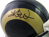 Kurt Warner Signed St. Louis Rams 00-16 Mini Helmet - Beckett W *Black