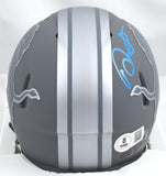 David Montgomery Signed Detroit Lions Slate Speed Mini Helmet-Beckett W Hologram