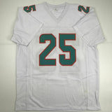 Autographed/Signed XAVIEN HOWARD Miami White Football Jersey PSA/DNA COA Auto