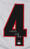 James Cook Signed Georgia Jersey (JSA COA & Cook Hologram) 2021 BullDogs RB