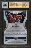 Zion Williamson Signed 2019 Panini Prizm #248 RC Card Grade 9.5 Auto 10 BAS Slab