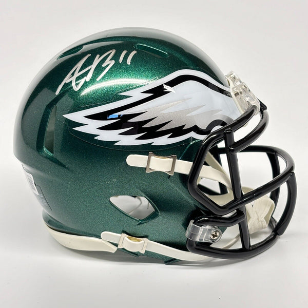 A.J. BROWN AUTOGRAPHED SIGNED PHILADELPHIA EAGLES MINI HELMET BECKETT