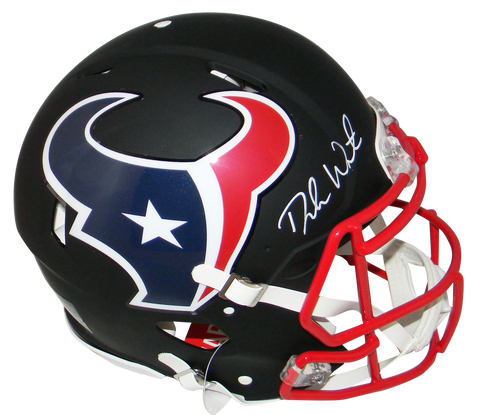 DESHAUN WATSON SIGNED HOUSTON TEXANS FULL SIZE BLACK AUTHENTIC HELMET BECKETT