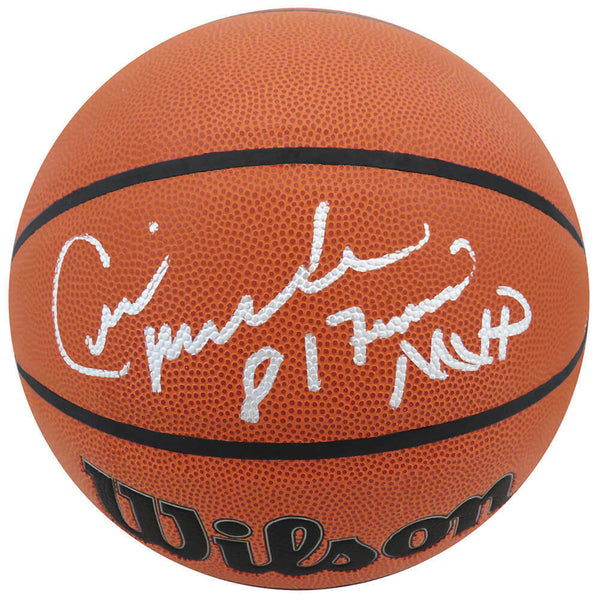 Cedric Maxwell Signed Wilson Indoor/Outdoor Basketball w/81 Finals MVP -(SS COA)