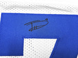 DALLAS COWBOYS TREVON DIGGS AUTOGRAPHED WHITE JERSEY BECKETT BAS QR 233691