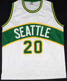 Gary Payton Signed Seattle Supersonics Jersey (JSA COA) 2006 NBA Champ Guard