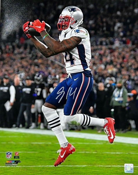 Mohamed Sanu New England Patriots Signed 16x20 Photo 1st TD