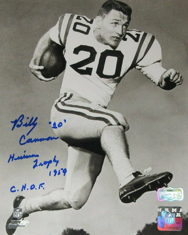 Billy Cannon Signed LSU Tigers Unframed 8x10 NCAA Photo - Leaping with Insc