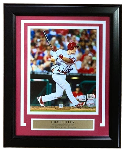 Chase Utley Signed Framed 8x10 Philadelphia Phillies Photo Fanatics