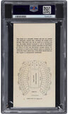 Jets Joe Namath Signed Super Bowl III Ticket Stub Graded 2 Auto 8 PSA Slabbed