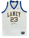 Michael Jordan Autographed Authentic Laney High School Jersey UDA LE 123