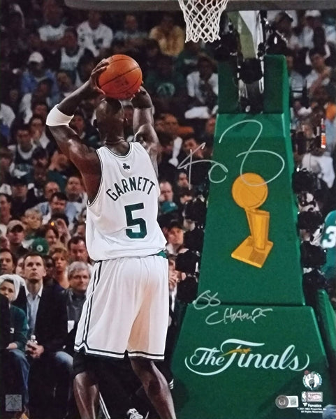 Kevin Garnett Signed Celtics 2008 NBA Finals 16x20 Photo W/ 08 Champs Beckett