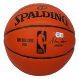 Clyde Drexler Autographed "HOF '04" Spalding I/O Basketball Beckett