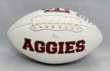 Michael Bennett Autographed Texas A&M Aggies Logo Football- JSA W Auth