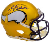 HERSCHEL WALKER AUTOGRAPHED VIKINGS FLASH SPEED MINI HELMET BECKETT 202149