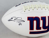 Evan Engram Autographed New York Giants Logo Football- JSA W Authenticated