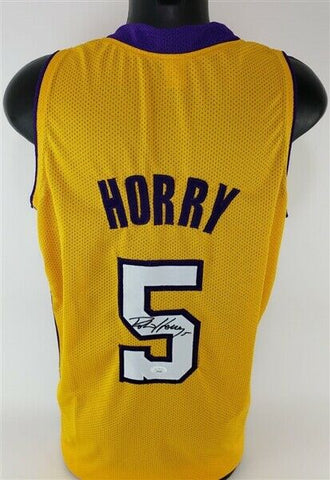 Robert Horry Signed L.A Lakers Jersey (JSA COA) Los Angeles 7xNBA Champ / Foward