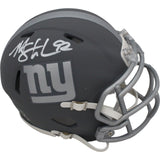 Michael Strahan Signed New York Giants Mini Helmet Slate BAS 46061