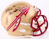 Deondre Francois Signed Florida State Seminoles Mini-Helmet "Go Noles" (JSA COA)