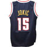 Nikola Jokic Autographed/Signed Pro Style Blue Jersey JSA 44084