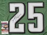 LeSean McCoy Signed Philadelphia Eagles Green Jersey (JSA COA) 5x Pro Bowl R.B.