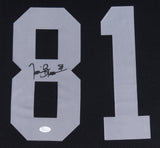 Tim Brown Signed Raiders 35x43 Custom Framed Jersey Inscribed "HOF '15"(JSA COA)