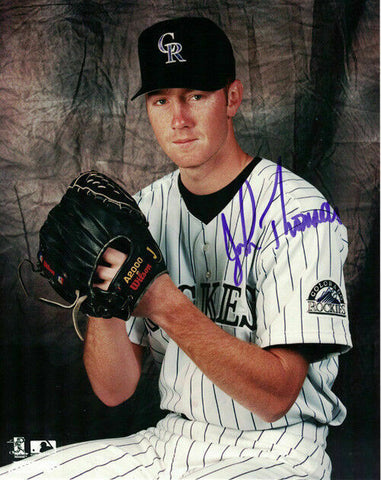 John Thomson Autographed/Signed Colorado Rockies 8x10 Photo 13583