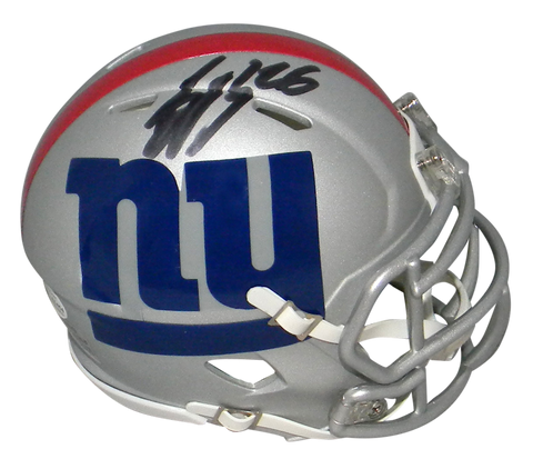 SAQUON BARKLEY SIGNED NEW YORK GIANTS AMP SPEED MINI HELMET BECKETT