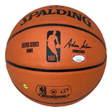 Karl Malone Utah Jazz Signed Spalding I/O NBA Basketball JSA ITP w/ Case