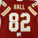 Autographed/Signed DANTE HALL Kansas City Red Football Jersey PSA/DNA COA Auto