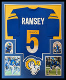 FRAMED LOS ANGELES RAMS JALEN RAMSEY AUTOGRAPHED SIGNED JERSEY JSA COA