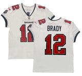 TOM BRADY Autographed "SB LV Champs" White Buccaneers Nike Elite Jersey FANATICS