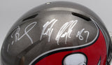 Tom Brady Gronkowski Autographed Full Size Authentic Helmet Buccaneers Fanatics