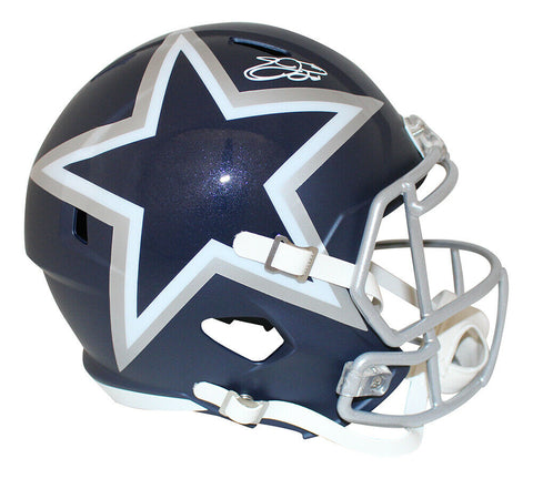 Emmitt Smith Autographed/Signed Dallas Cowboys F/S AMP Helmet BAS 28406