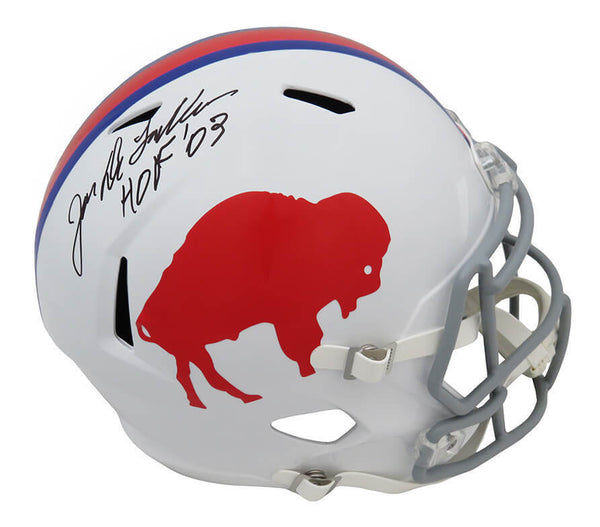 Joe DeLamielleure Signed Bills T/B Riddell F/S Speed Rep Helmet w/HOF'03 -SS COA