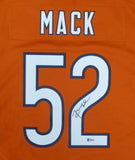 CHICAGO BEARS KHALIL MACK AUTOGRAPHED ORANGE NIKE JERSEY SIZE XL BECKETT 148307