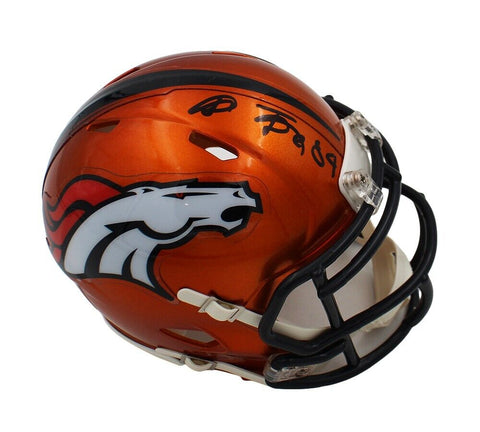 Shannon Sharpe Signed Denver Broncos Speed Flash NFL Mini Helmet