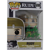 Rudy Ruettiger Autographed/Signed Notre Dame Funko Pop! 699 Beckett 48799