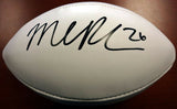 MICHAEL ROBINSON AUTOGRAPHED WHITE SUPER BOWL LOGO FOOTBALL SEAHAWKS MCS 78970