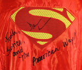 Dean Cain Signed Superman Custom Red Cape With Multiple Inscriptions