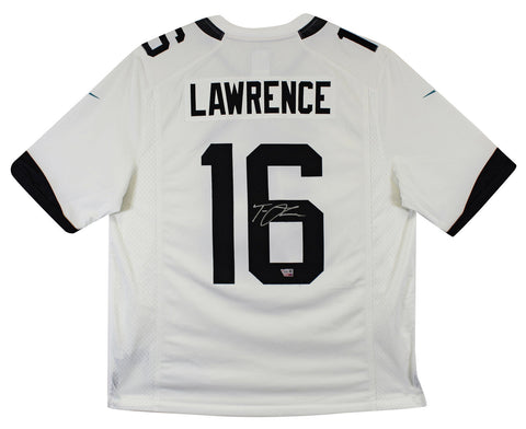 Jaguars Trevor Lawrence Authentic Signed White Nike Limited Jersey Fanatics