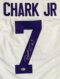 DJ CHARK SIGNED AUTOGRAPHED CUSTOM COLLEGE STYLE JERSEY BECKETT COA #V55471