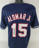 Sandy Alomar Signed Cleveland Indians Jersey (JSA COA) 1990 NL Rookie o/t Year